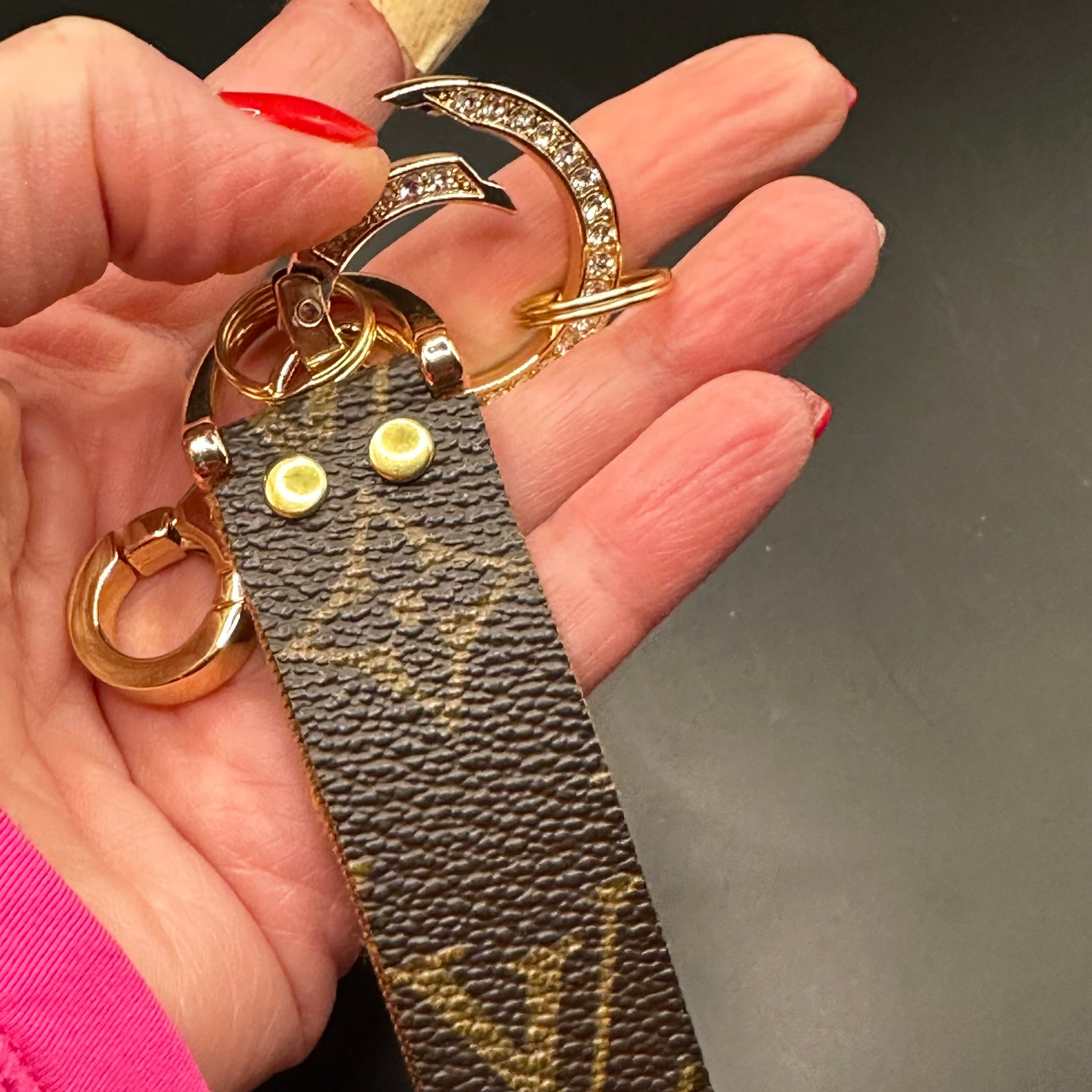 Lv key wristlet sale