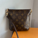 The Junco Crossbody - Vintage Monogram  LV in Dark Brown