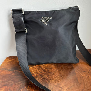 The Junco Messenger - Vintage Prada in Black