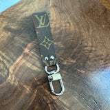 Upcycled LV Monogram Wristlet Keychain