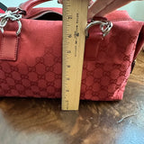 The Full Falcon Crossbody/Handbag - Vintage Gucci in Red Canvas