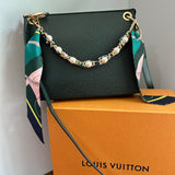 The Swan Crossbody - Vintage LV Taiga Leather in Dark Green