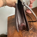 The Junco - Vintage Gucci Guccissima Crossbody Bag in Brown