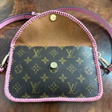 The Falcon - Monogram Crossbody in Pink