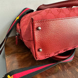 The Full Falcon Crossbody/Handbag - Vintage Gucci in Red Canvas