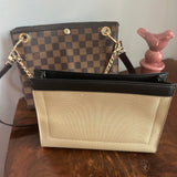 The Swan Crossbody - Vintage Damier in Brown