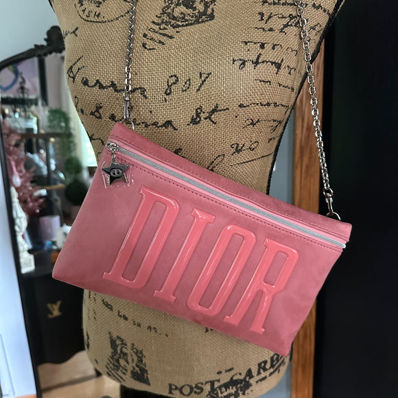 The Junco Crossbody Bag - Pink Suede in Dior