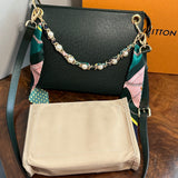 The Swan Crossbody - Vintage LV Taiga Leather in Dark Green