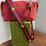 The Full Falcon Crossbody/Handbag - Vintage Gucci in Red Canvas