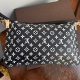 The Chick Crossbody - Upcycled LV in Jungle Print