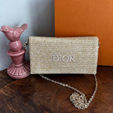 The Junco Crossbody Bag - Raffia Dior