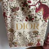 The Dior Tote Bag - Printed Canvas Deep Red/Gold