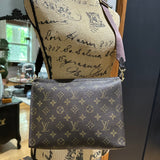 The Swan Crossbody - Vintage Monogram in Brown