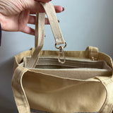 The Dior Tote Bag - Tan Canvas with Navy