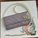 The Junco Wallet/Crossbody - Vintage GG in Pale Purple