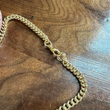 Upcycled LV Padlock Necklace on Gold Filled Chain