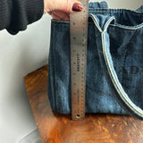 The Albatross Shoulder Bag in Blue Denim Prada