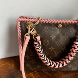 The Swan Crossbody - Vintage Monogram in Pale Pink