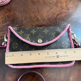 The Falcon - Monogram Crossbody in Pink