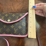 The Falcon - Monogram Crossbody in Pink