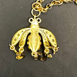 Gucci Bee Necklace - Matte Gold-Filled Rolo Chain