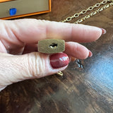 Repurposed LV Padlock Necklace