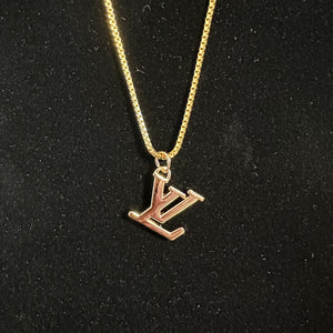 Upcycled LV Necklace