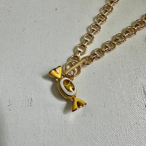 Sweet Like Candy - LV Charm Necklace with GF Link Chain