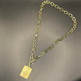 Authentic LV Louis Vuitton Malletier Charm Necklace