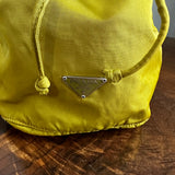 The Junco Pouch - Vintage Prada in Chartreuse