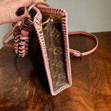 The Swan Crossbody - Vintage Monogram in Pale Pink