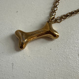 Repurposed LV Doggy Bone, House, or Bowl Charm Necklace