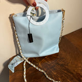 The Junco Crossbody Bag - Light Blue CELINE