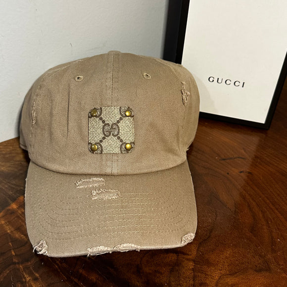 Repurposed LV and Gucci hats. DM for - Luxury Repurpose