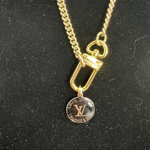 Upcycled LV Necklace