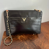 The Swan Crossbody Bag - Vintage Valentino in Black