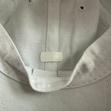 Upcycled Gold Gucci Tag Hat in White (undistressed)