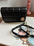 Button Bag - Black Phone Crossbody with LV Button