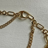 Key to My Heart Brass Padlock Double Layer Necklace