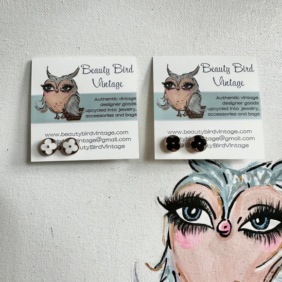 Up-Cycled Louis Vuitton Earrings – Three Blessed Gems