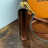 The Junco Crossbody - Vintage Monogram in Whiskey