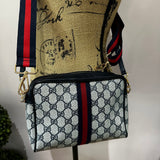 The Junco - Navy Vintage Gucci GG Crossbody