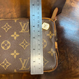 The Junco Crossbody - Vintage Monogram in Tan