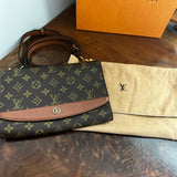 The Junco Crossbody - Vintage Monogram in Whiskey