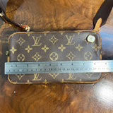 The Junco Crossbody - Vintage Monogram in Tan