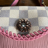 The Falcon - Damier Azur and Pink Small Crossbody