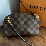 The Junco Crossbody Bag - Vintage Damier in Brown