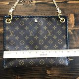 The Nuthatch - Vintage Monogram in Black Crossbody