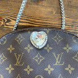 The Junco Crossbody Bag - Vintage Monogram with Heart