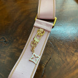 The Swan Crossbody - Vintage Monogram in Blush Pink